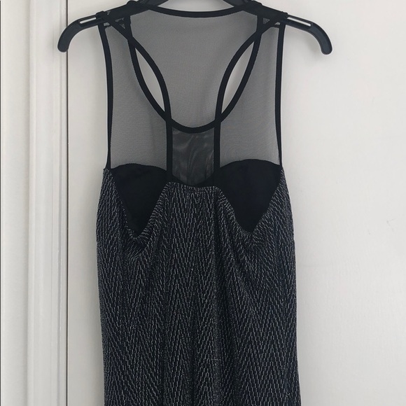 Mesh black and silver mini dress - Picture 3 of 3